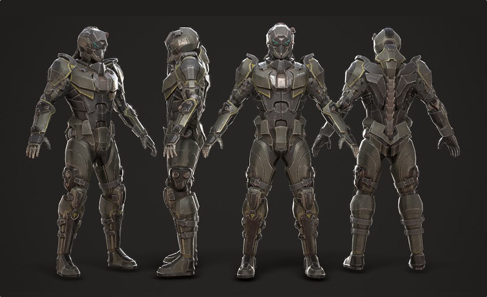 模型资产 – 科幻士兵 SciFi Soldier Character Low-poly 3D model 模型资产 – 科幻士兵 SciFi Soldier Character Low-poly 3D model