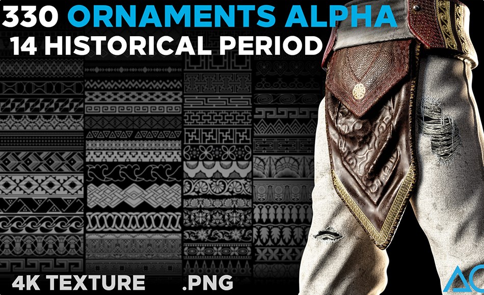 330 种装饰品图案 330 Ornaments Alpha ( Historically Categorized )