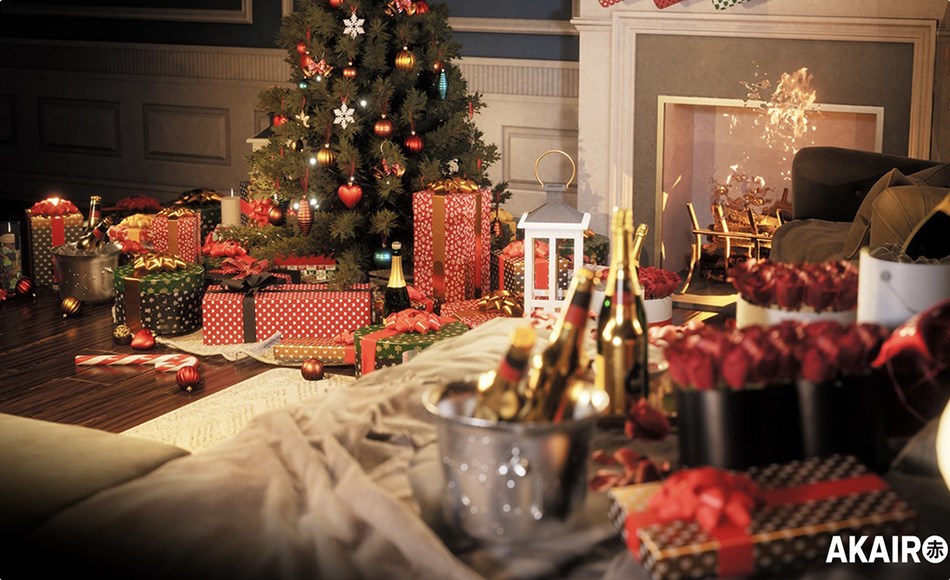 【UE5】圣诞节装饰套装 MegaPack: Christmas Decorations