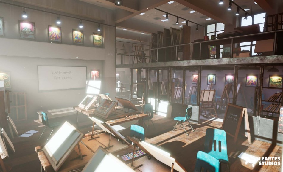 【UE5】艺术工作坊环境 Visual Arts Workshop Environment/ Paintings Sculptings ( Visual Workshop )