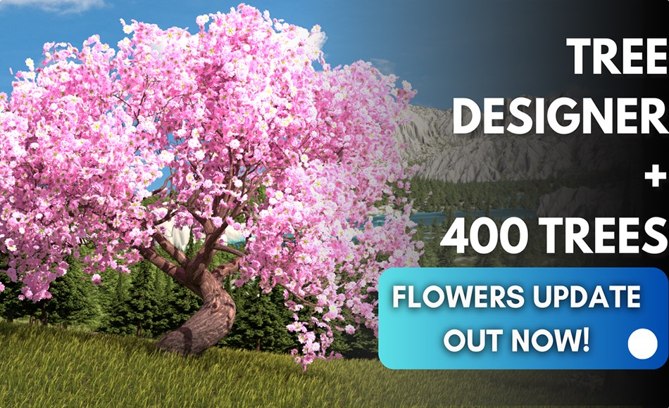 Blender插件 – 程序化树生成器 Treedesigner + 400 Procedural Trees