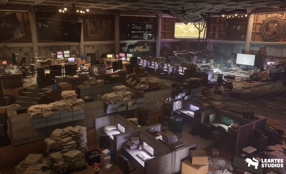 【UE5】指挥中心内部环境 Command Center Interior Environment ( Command Center Interior Interiors Sci-Fi )