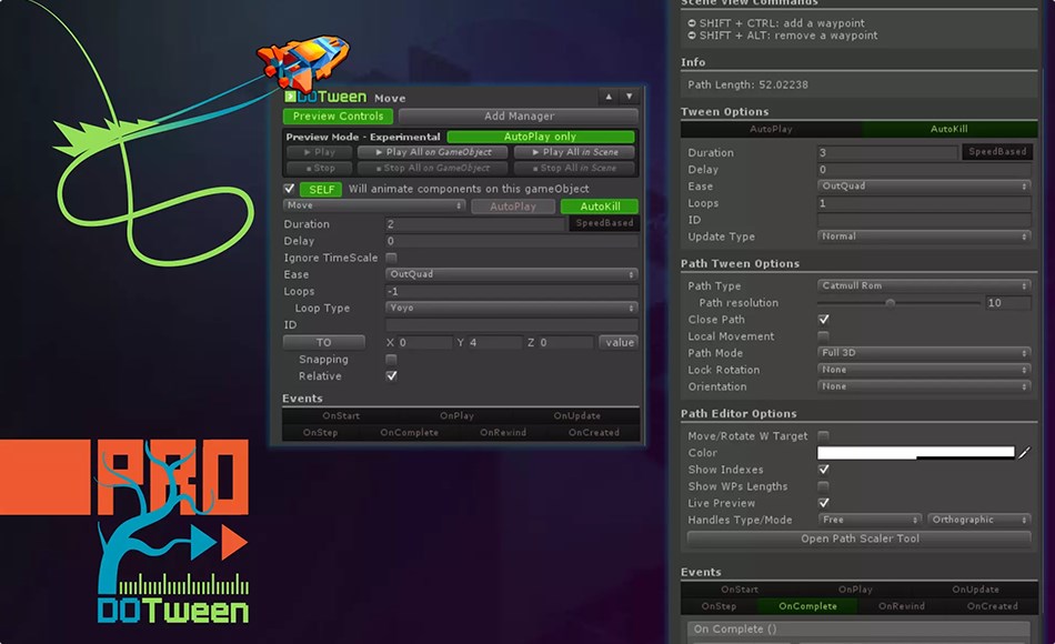 Unity插件 – 可视化脚本 DOTween Pro Unity插件 – 可视化脚本 DOTween Pro