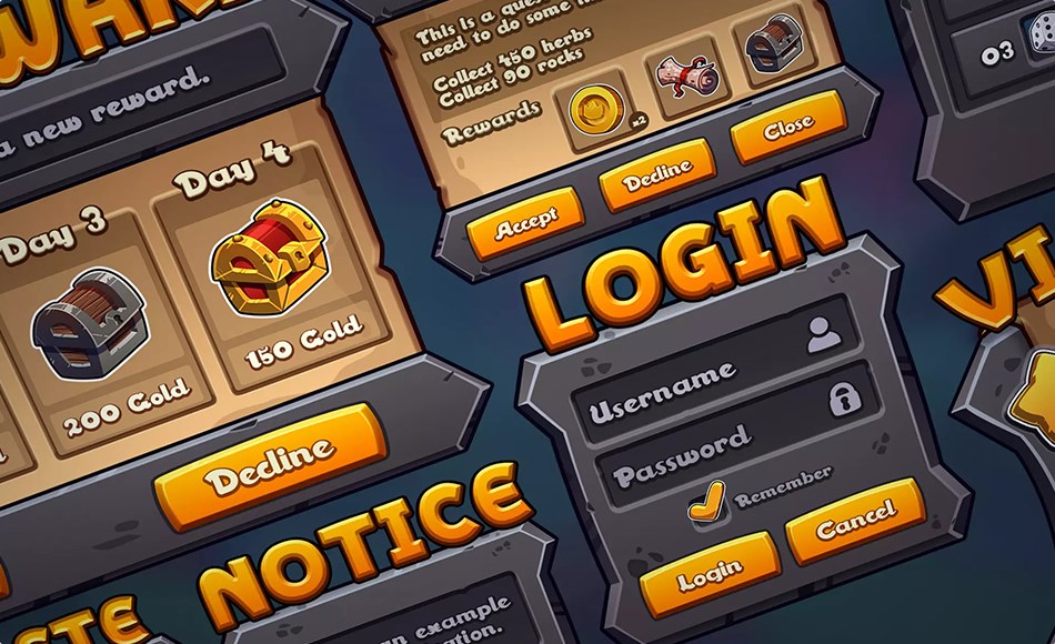 Unity资产 – 可爱角色扮演游戏UI套件 Cute RPG UI Kit