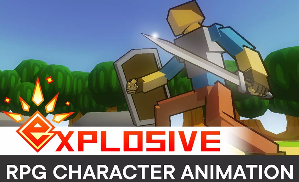 【更新】Unity资产 – 角色扮演游戏动画包 RPG Character Mecanim Animation Pack