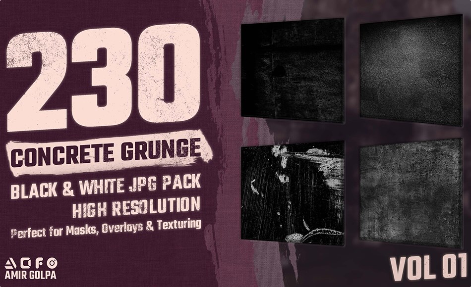 230 张写实混凝土表面纹理合集 Ultimate Concrete Surface Collection