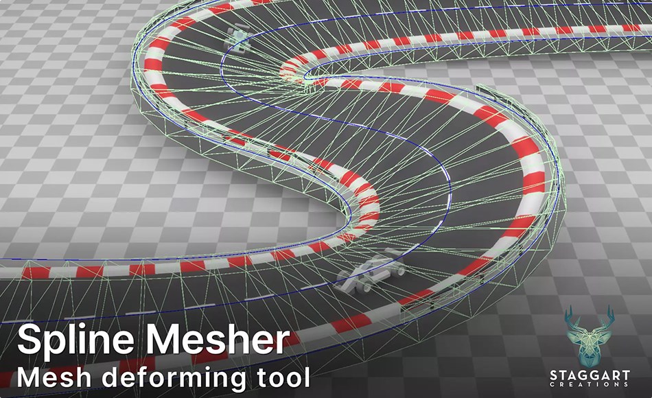 Unity插件 – 样条曲线模型创建工具 Spline Mesher Unity插件 – 样条曲线模型创建工具 Spline Mesher