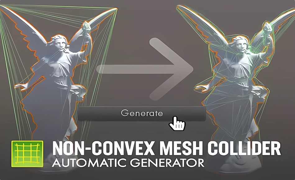 Unity插件 – 碰撞物体模型生成器 Non-Convex Mesh Collider. Automatic Generator