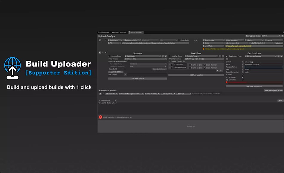 Unity插件 – 构建上传器 Build Uploader Unity插件 – 构建上传器 Build Uploader