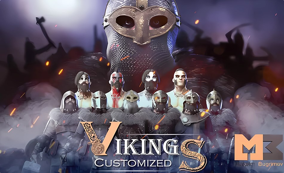 【UE4/5】高级定游戏角色模型 VIKING Customized Low-poly 3D model