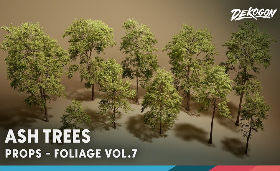 【UE5】白蜡树 Foliage VOL.7 – Ash Trees (Nanite and Low Poly)