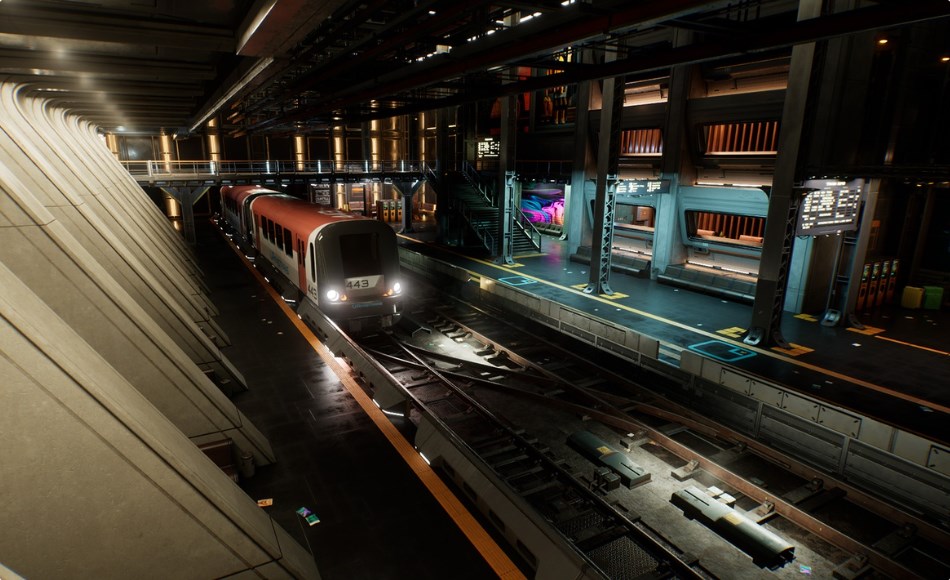 【UE5】地铁站场景 Cyber Underground