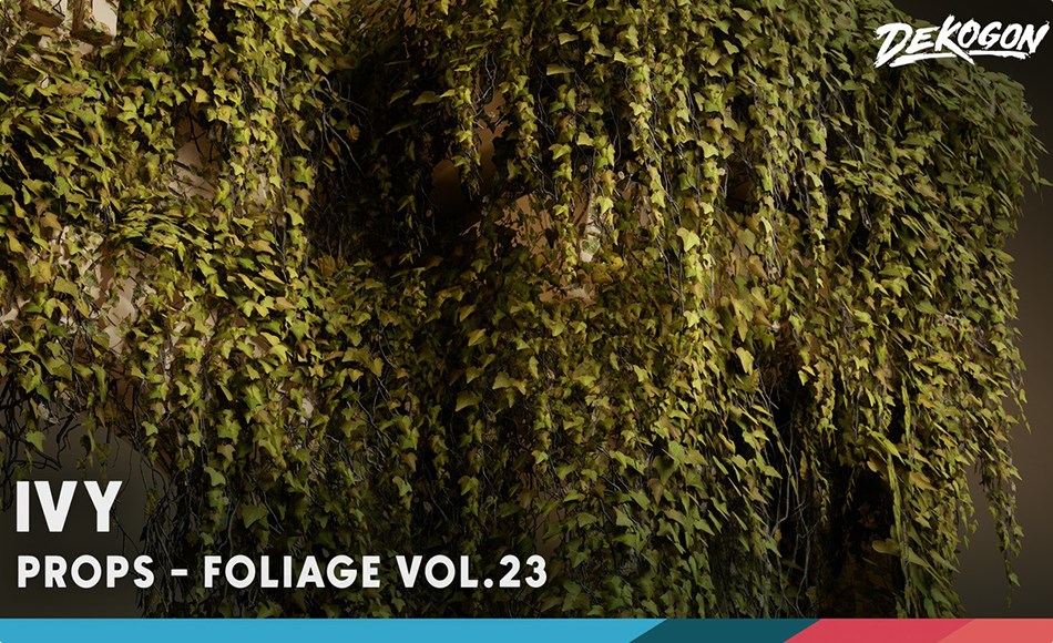 【UE5】常春藤 Foliage VOL.23 – Ivy (Low Poly)