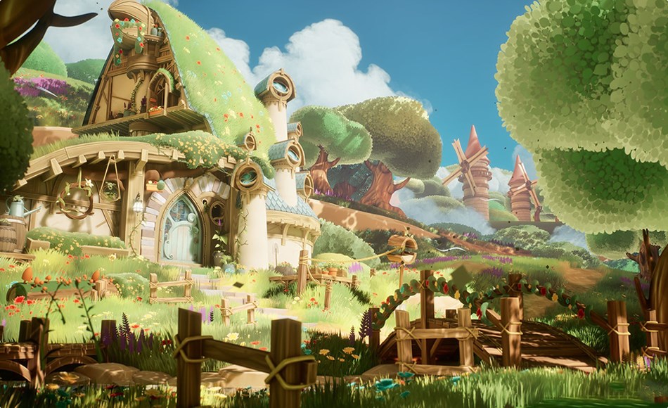 【UE5】河畔小屋 House Along the River ( House River Village Stylized Stylised Environment 3d )