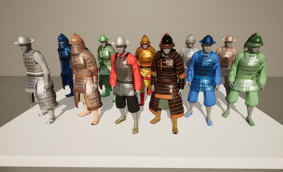 【UE5】中国古代盔甲系列 Chinese Ancient Armour Series04