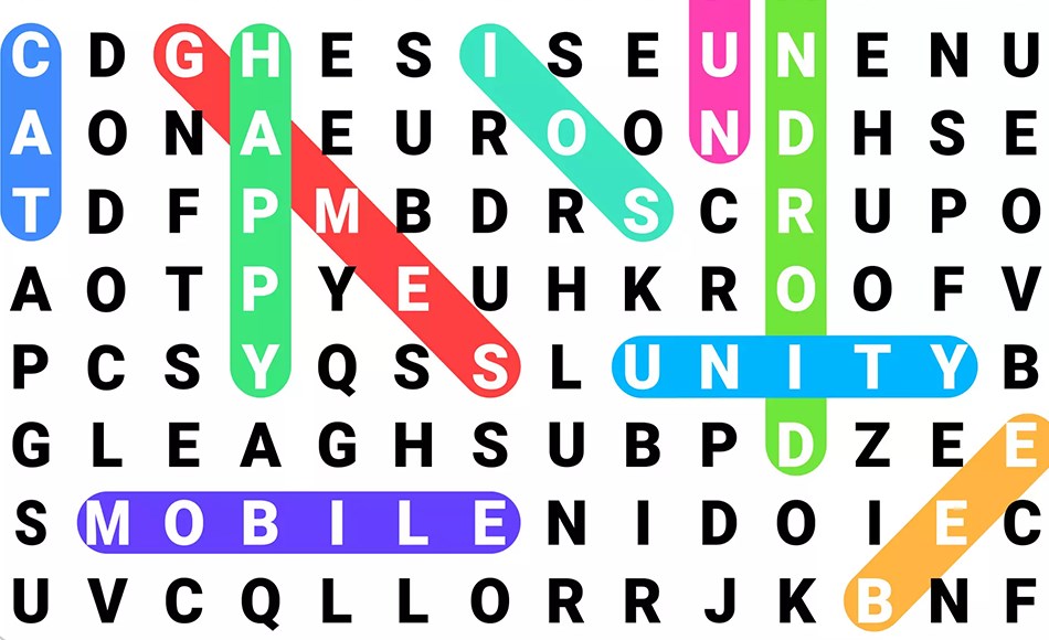 Unity开发 – 单词搜索游戏开发模板 Word Search – Puzzle Game