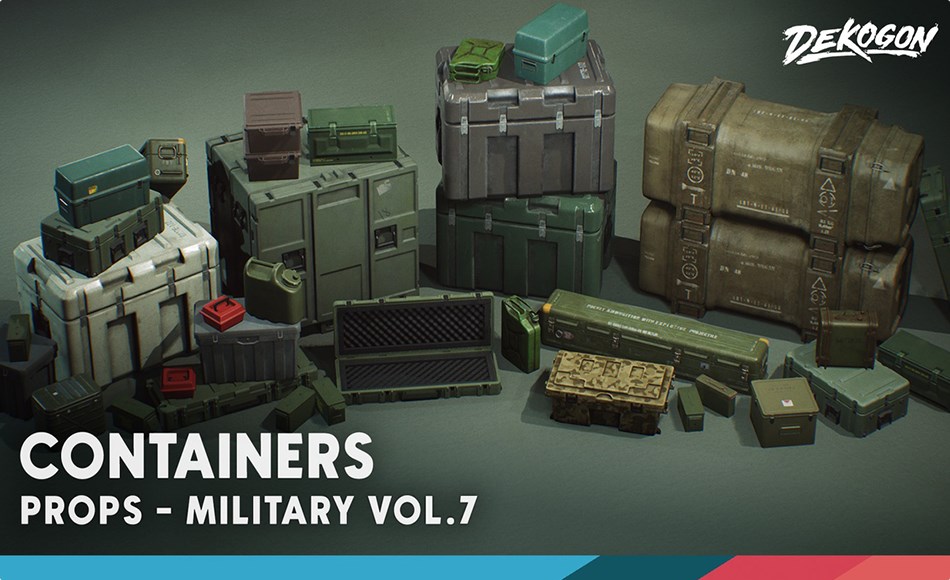 【UE5】军事集装箱 Military Supplies – VOL.7 – Containers 【UE5】军事集装箱 Military Supplies – VOL.7 – Containers