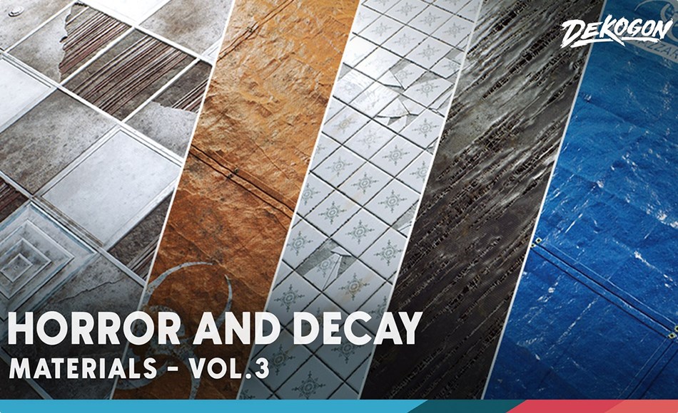 【UE4/5】贴图纹理 Horror and Decay VOL.3 – Quarantine/Hospital 【UE4/5】贴图纹理 Horror and Decay VOL.3 – Quarantine/Hospital