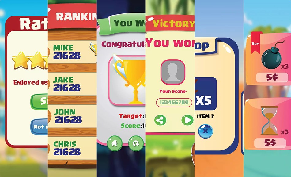 Unity资产 – Combo of Awesome Game UI pack 8, 9, 10, 11, 12 and 13 Unity资产 – Combo of Awesome Game UI pack 8, 9, 10, 11, 12 and 13