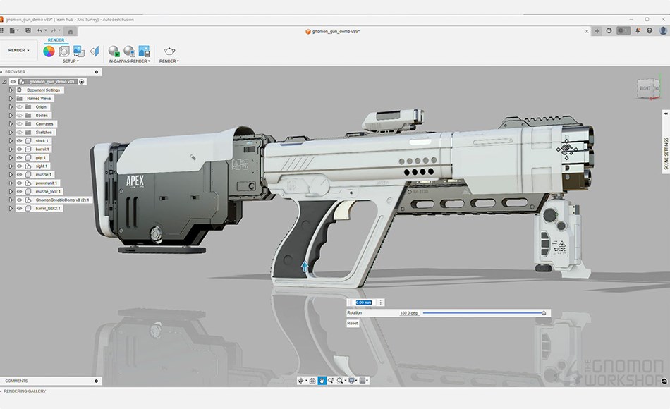 【中文字幕】科幻机械枪创建教程 Introduction to Fusion 【中文字幕】科幻机械枪创建教程 Introduction to Fusion