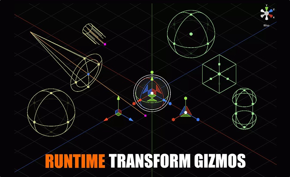 Unity插件 – 运行时转换小工具 Runtime Transform Gizmos (Standard) Unity插件 – 运行时转换小工具 Runtime Transform Gizmos (Standard)