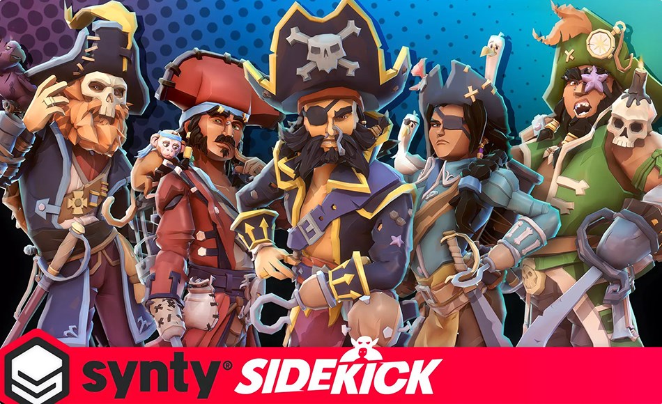 Unity角色 – 风格化海盗船长角色 Pirate Captains – Sidekick Modular Characters Unity角色 – 风格化海盗船长角色 Pirate Captains – Sidekick Modular Characters