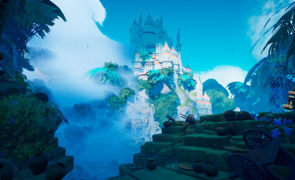 【UE4】石灰岩神庙环境 Limestone Temple with Waterfalls Asset Pack