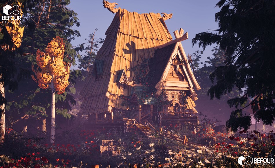 【UE5】奇幻斯拉夫小屋环境 Fantasy Slavic Hut Environment