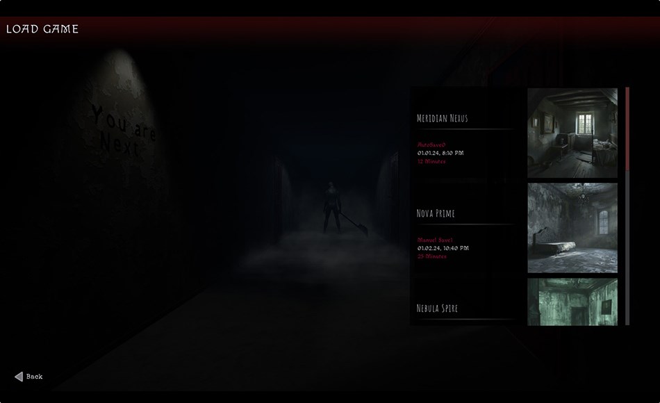 【UE5】恐怖游戏项目菜单 Game Main Menu – 3D UI – Gamepad – Common UI – Horror Theme