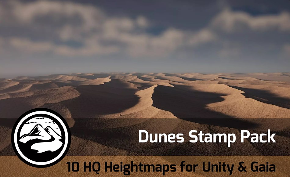 Unity地形 – 沙丘地形 Dunes – Stamp Pack