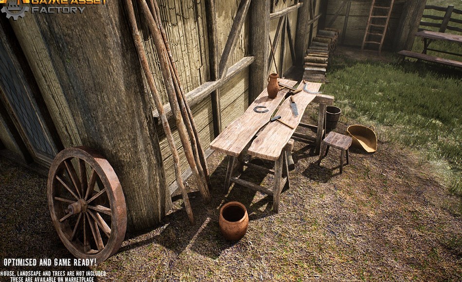【UE5】中世纪道具 Medieval Props Vol 3 Farm