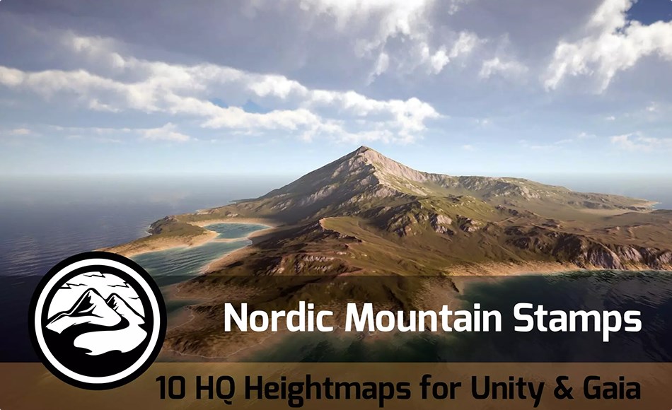 Unity地形 – 北欧山脉 Nordic Mountains – Stamp Pack