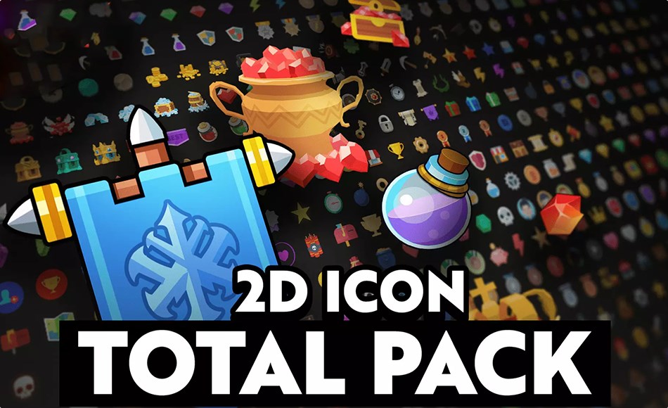 Unity资产 – 图标套装 2D Icons – Total Pack