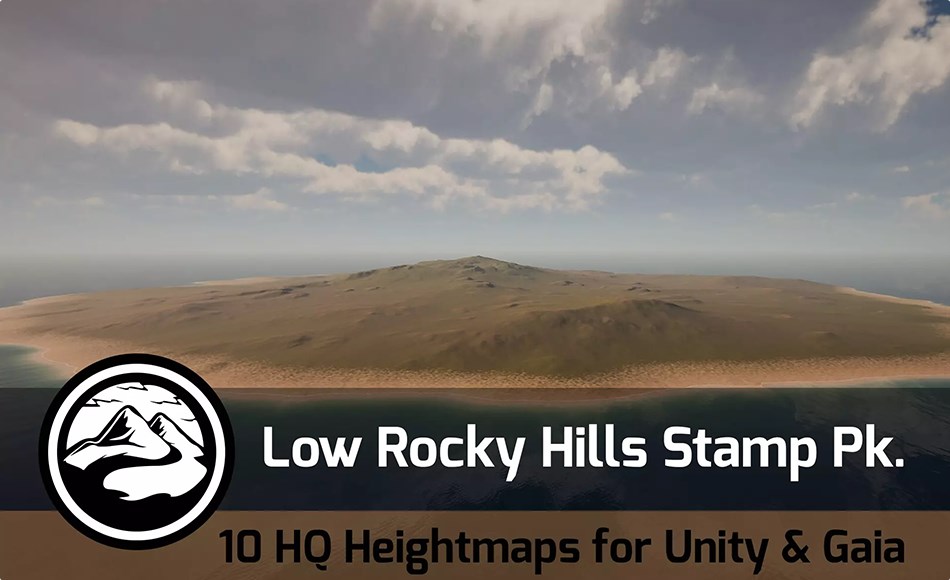 Unity地形 – 落基山脉 Low Rocky Hills – Stamp Pack