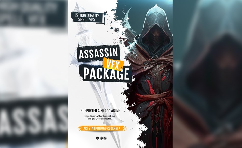 【UE4/5】法术技能特效 Assassin Spell VFX Pack