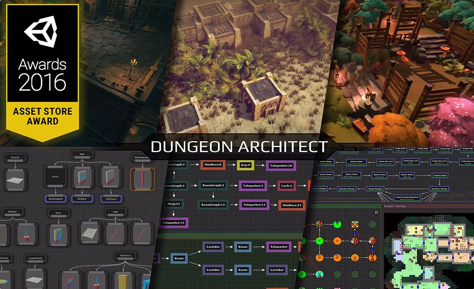 Unity插件 – 程序化关卡生成工具 Dungeon Architect