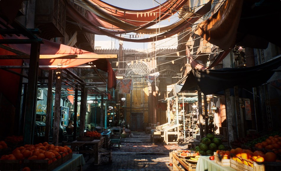 【UE5】市场街道环境套件 Market Street Environment Kit