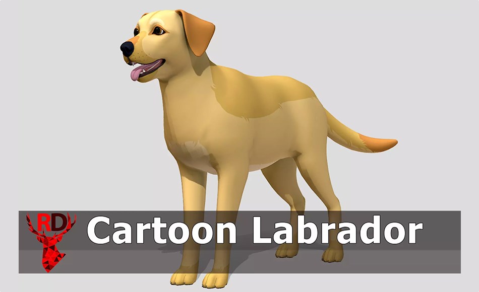 Unity动画 – 卡通拉布拉多犬 Cartoon Dog – Labrador