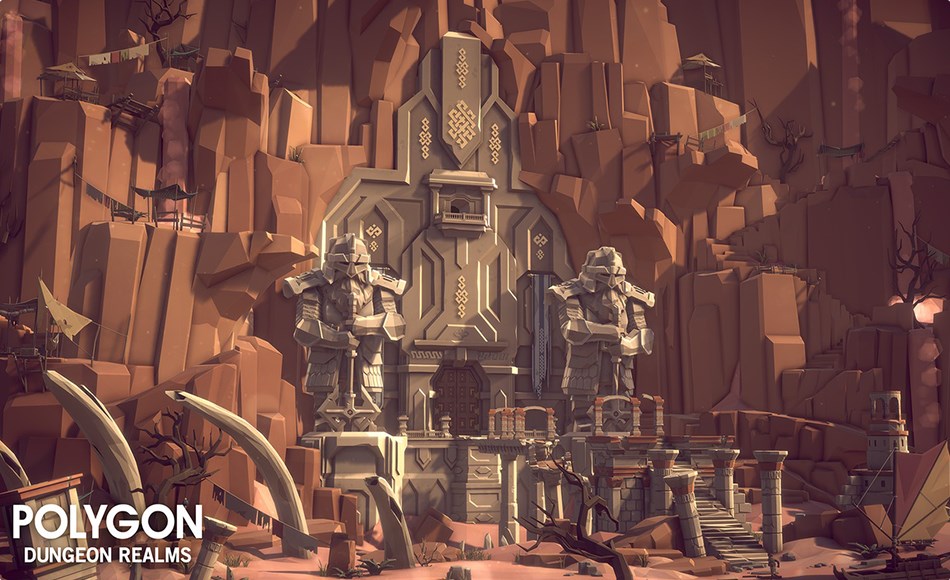 【UE5】风格化地牢套件 POLYGON – Dungeon Realms – Modular Dungeon Kit 【UE5】风格化地牢套件 POLYGON – Dungeon Realms – Modular Dungeon Kit