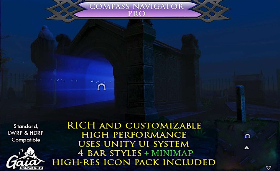 Unity插件 – 游戏导航仪插件 Compass Navigator Pro Unity插件 – 游戏导航仪插件 Compass Navigator Pro