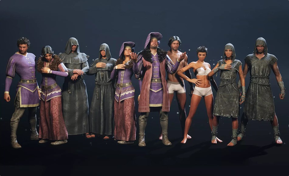 Unity角色 – 中世纪游戏角色 G2: Medieval NPC 02 Unity角色 – 中世纪游戏角色 G2: Medieval NPC 02
