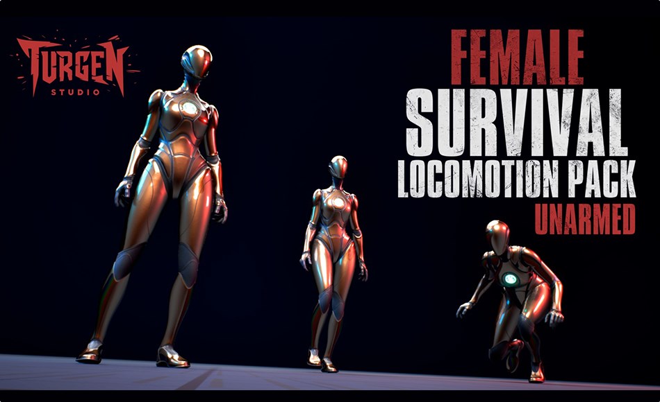 【UE5】生存游戏动画包 Female Survival Locomotion Pack – Unarmed 【UE5】生存游戏动画包 Female Survival Locomotion Pack – Unarmed