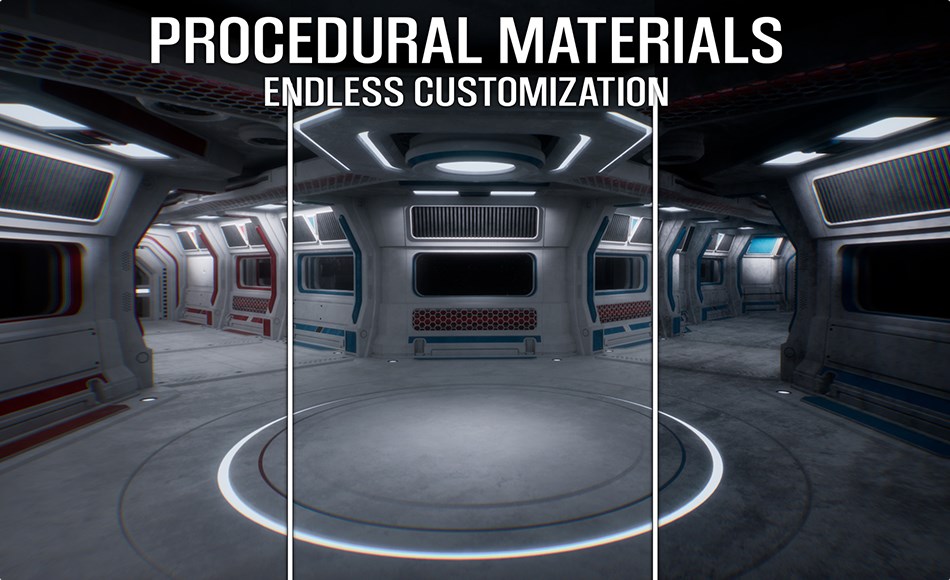 【UE5】模块化科幻车站 Sci-Fi Modular Station