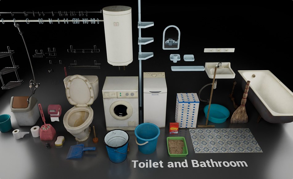 【UE5】苏联时期厕所和浴室 Post Soviet Toilet and Bathroom