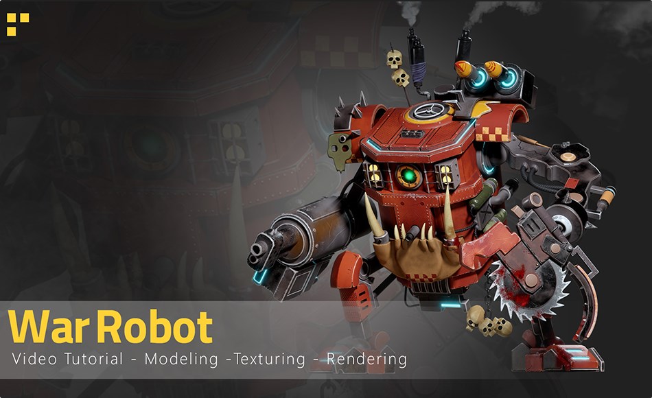 Blender教程 – 战争机器人创建完整流程 War Robot-Tutorial Full Process