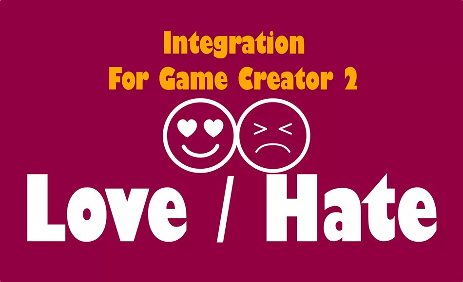 Unity插件 – 爱恨表情插件 Integration of Love/Hate Faction System into Game Creator 2