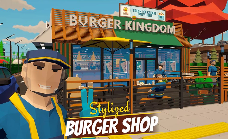 Unity环境 – 模块化汉堡店环境 Modular Burger Shop Environment Unity环境 – 模块化汉堡店环境 Modular Burger Shop Environment