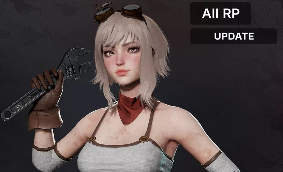 Unity角色 – 机械少女 Mechanic Girl Modular