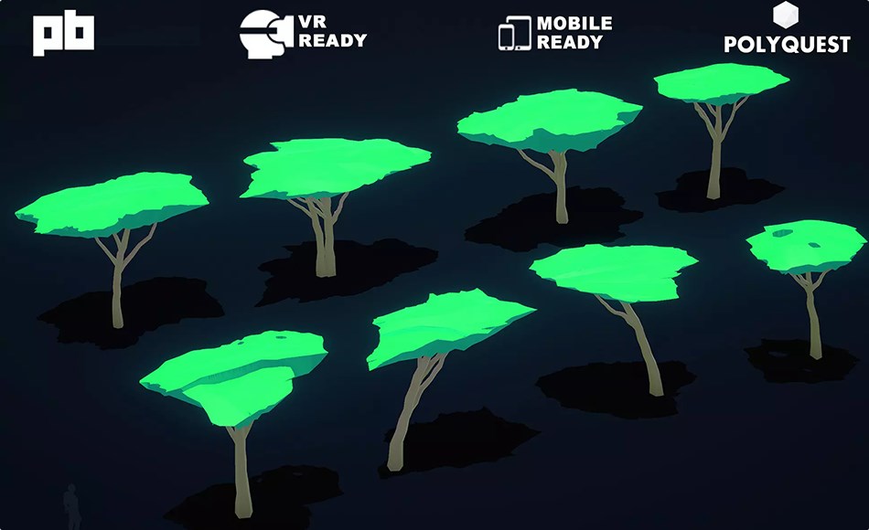 Unity植物 – 风格化植物 Stylized Jungle Trees Unity植物 – 风格化植物 Stylized Jungle Trees