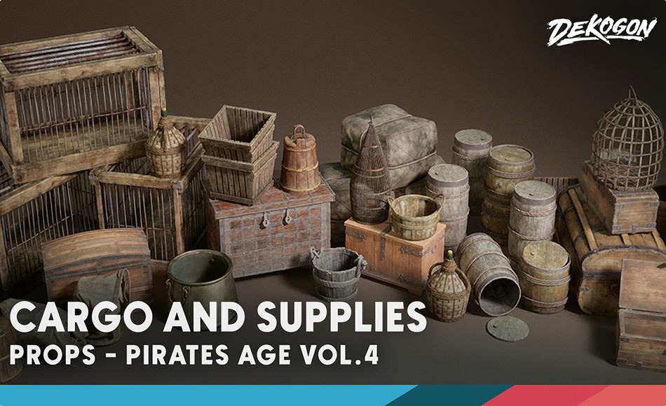 【UE5】补给货物 Pirates Age VOL.4 – Supplies and Cargo (Nanite+LP)